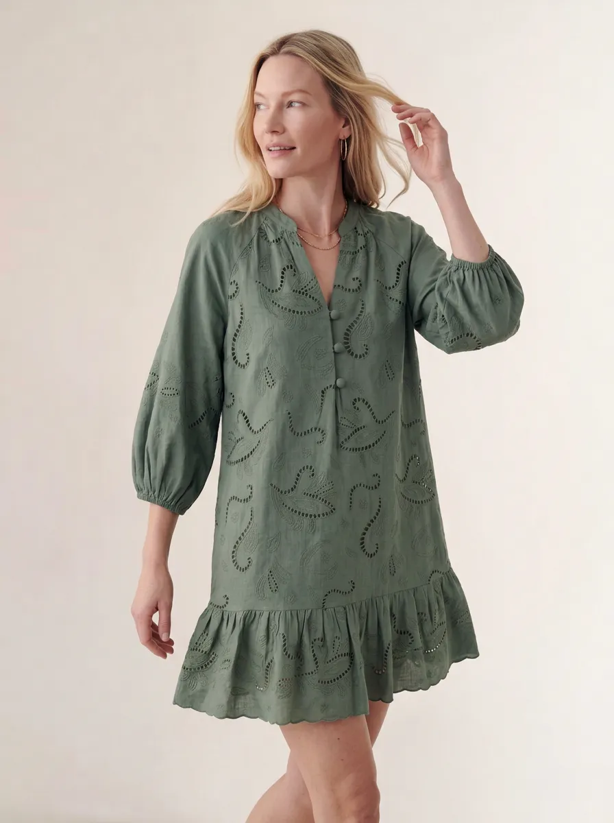 SP26 Selwin Mini Dress-Moss sold by Cartolina product image thumbnail 2
