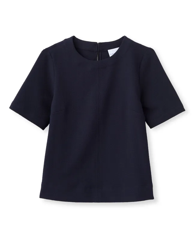 SP26 Chloe Top-Dark Navy sold by Cartolina