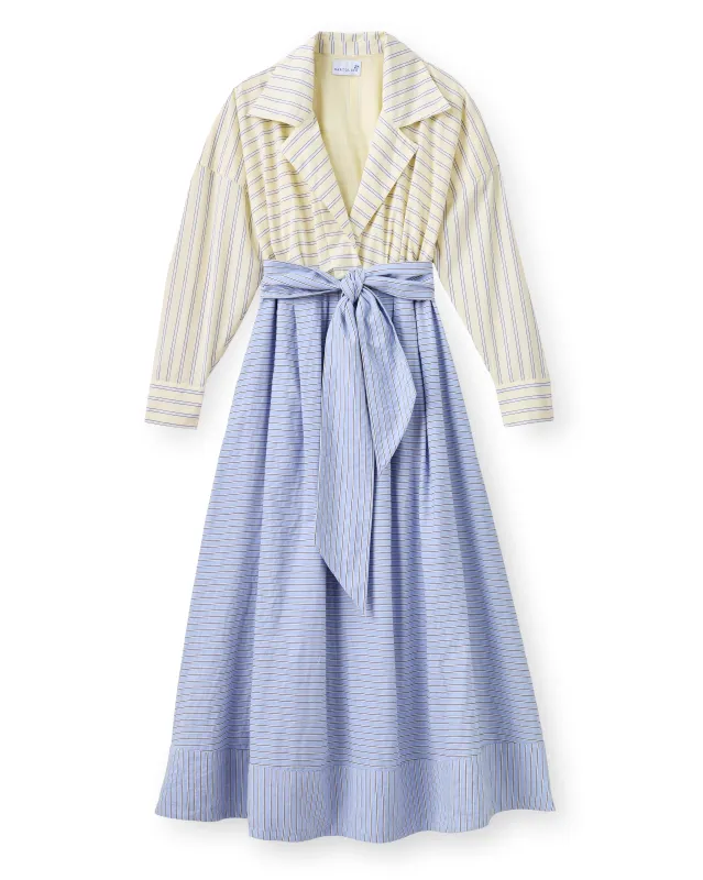 SU26 Johanna Dress-Banana Stripe made by Cartolina