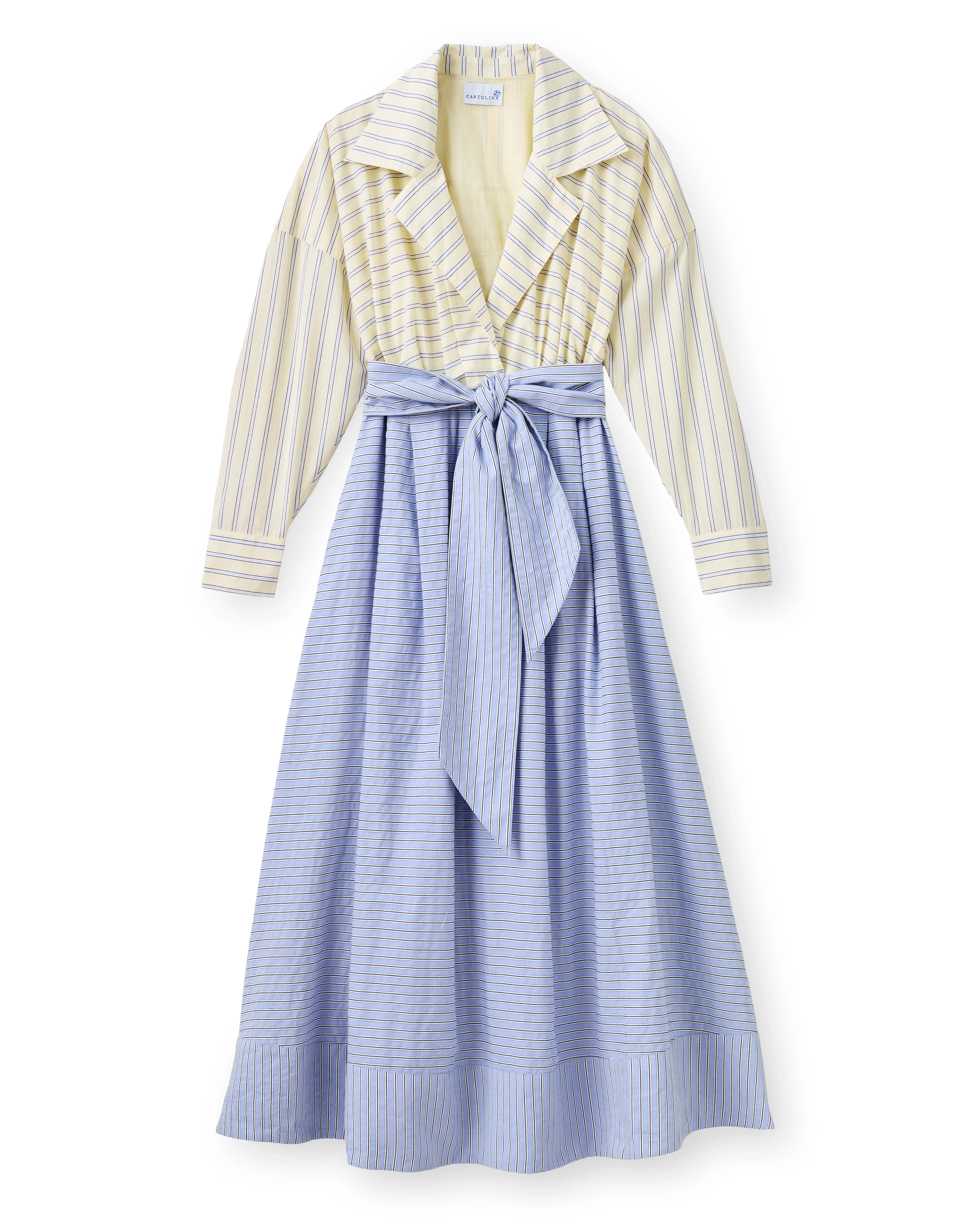 SU26 Johanna Dress-Banana Stripe sold by Cartolina