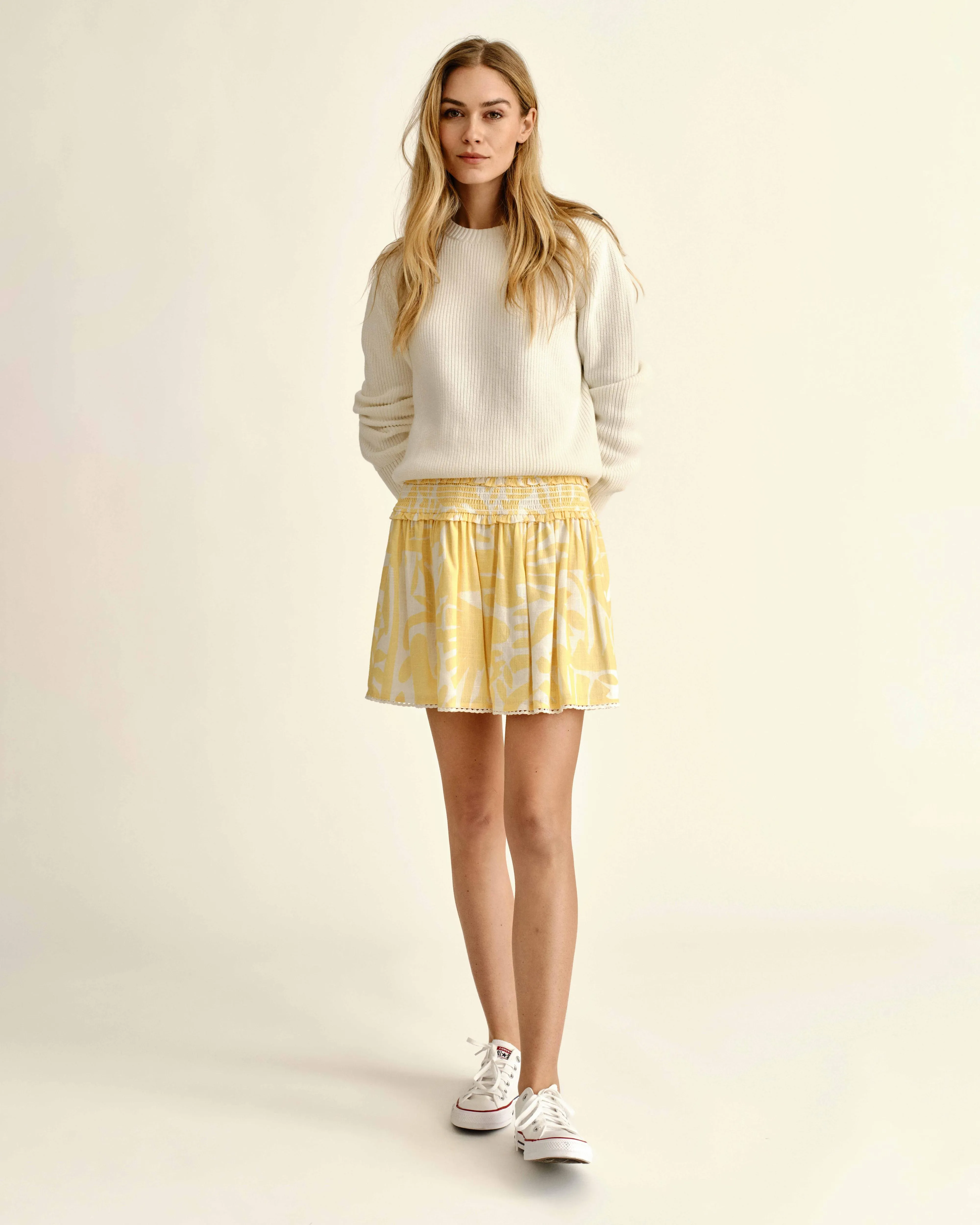 SU26 Kylie Mini Skirt-Parrish Geo Print-Banana sold by Cartolina product image thumbnail 3