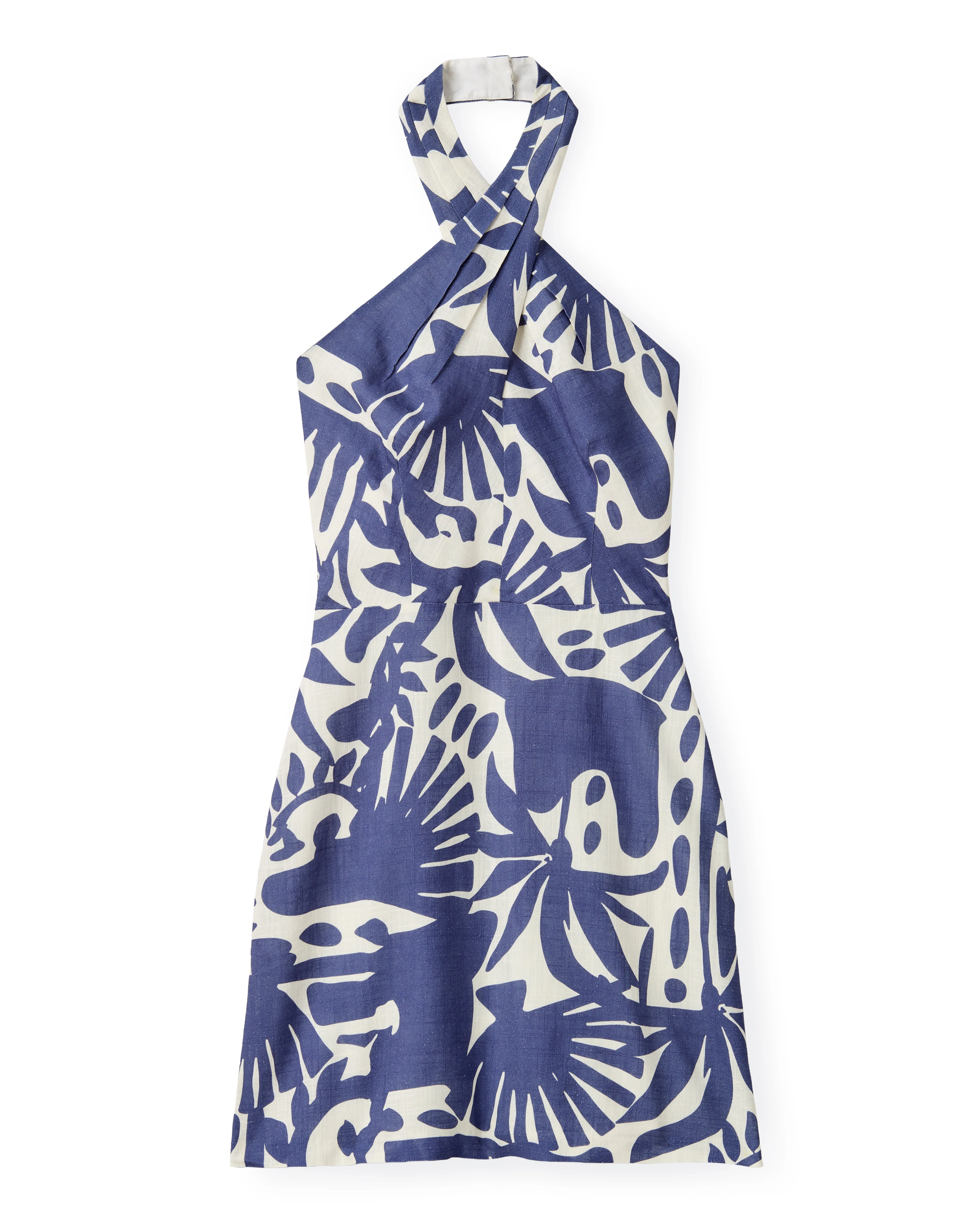 SU26 Moran Dress-Parrish Geo Print-Coastal Indigo sold by Cartolina