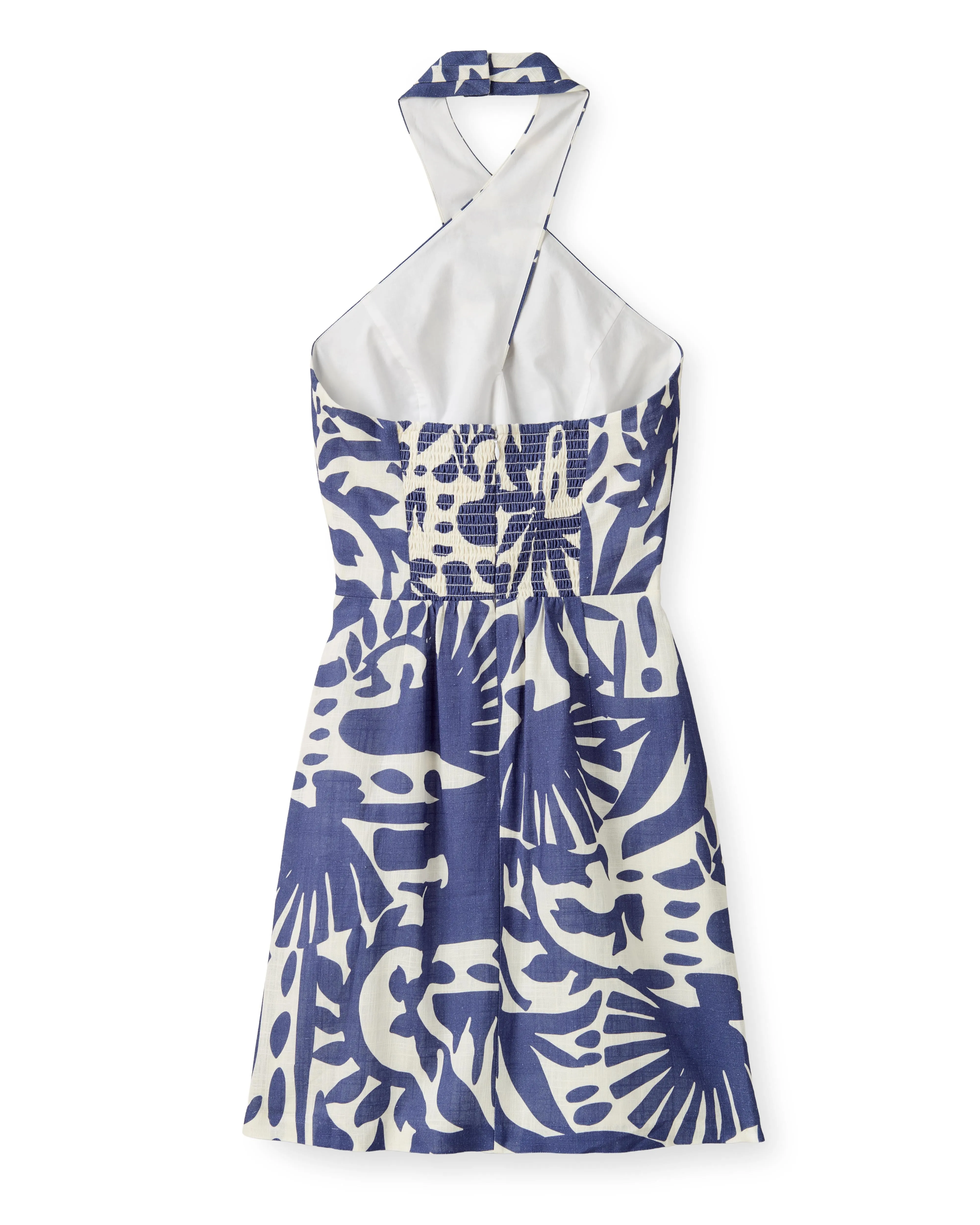 SU26 Moran Dress-Parrish Geo Print-Coastal Indigo sold by Cartolina product image thumbnail 4