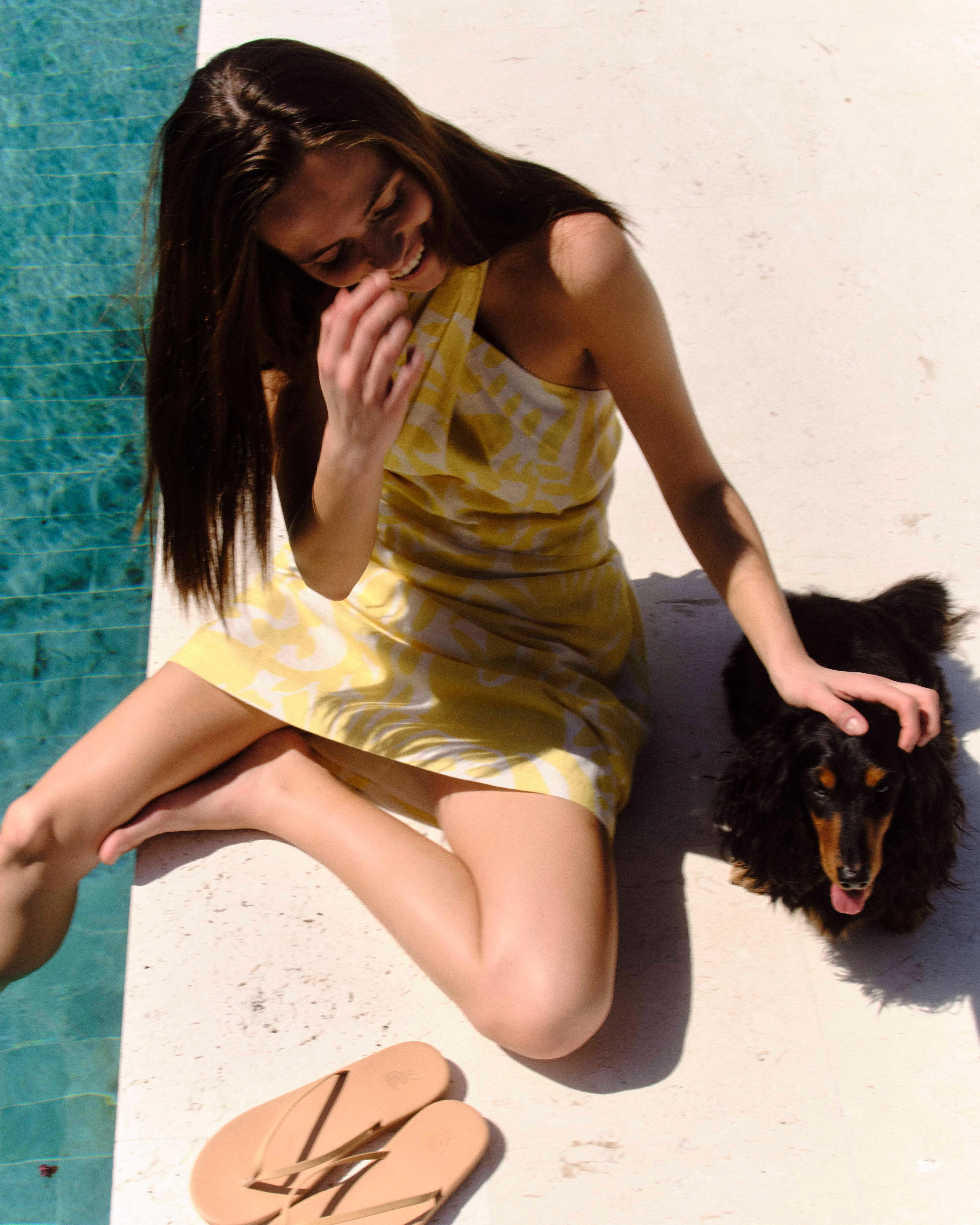 SU26 Moran Dress-Parrish Geo Print-Banana sold by Cartolina product image thumbnail 2