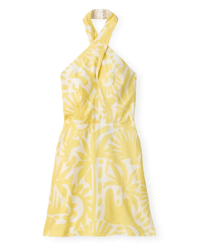 SU26 Moran Dress-Parrish Geo Print-Banana made by Cartolina