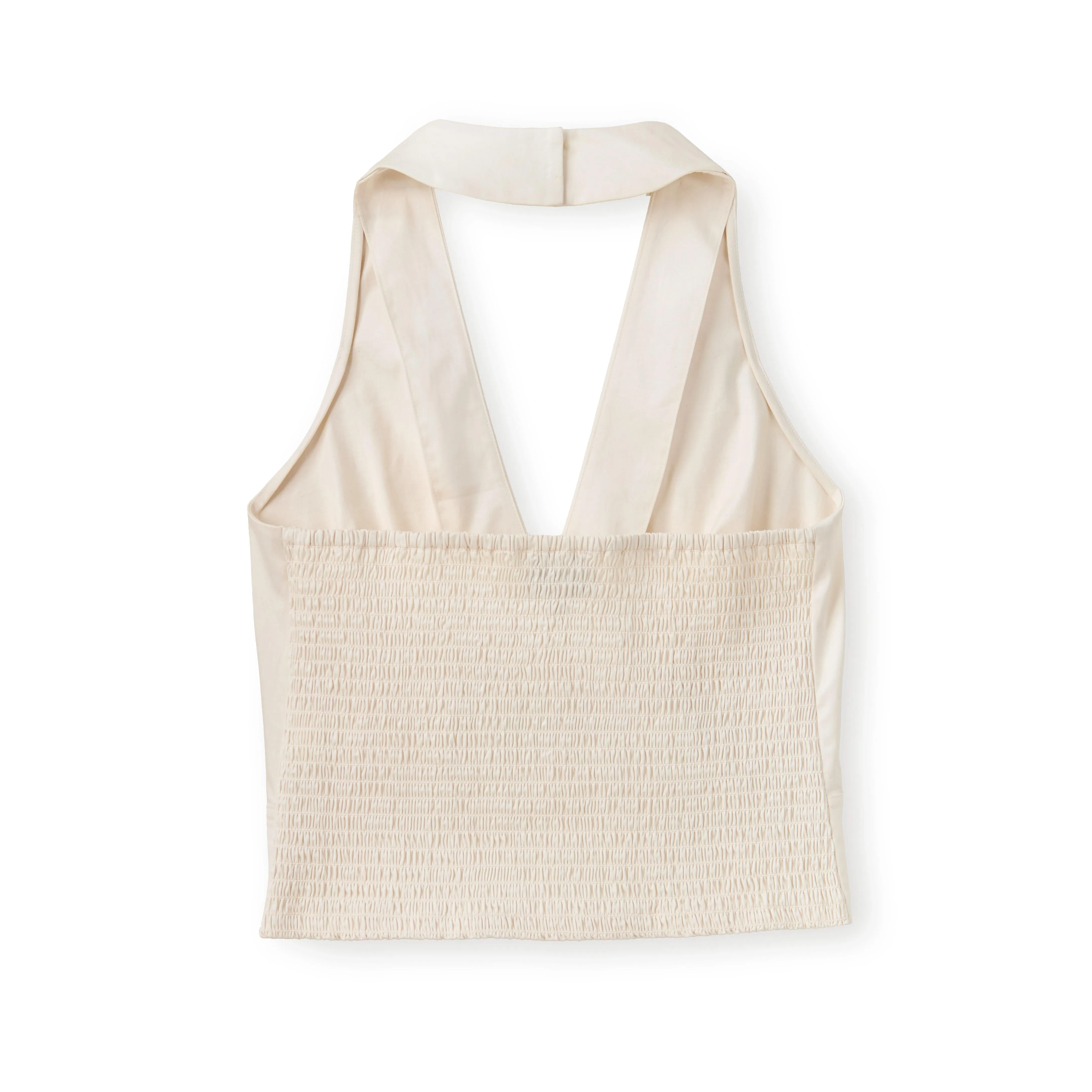 SU26 Olive Halter Top-Ivory sold by Cartolina product image thumbnail 5