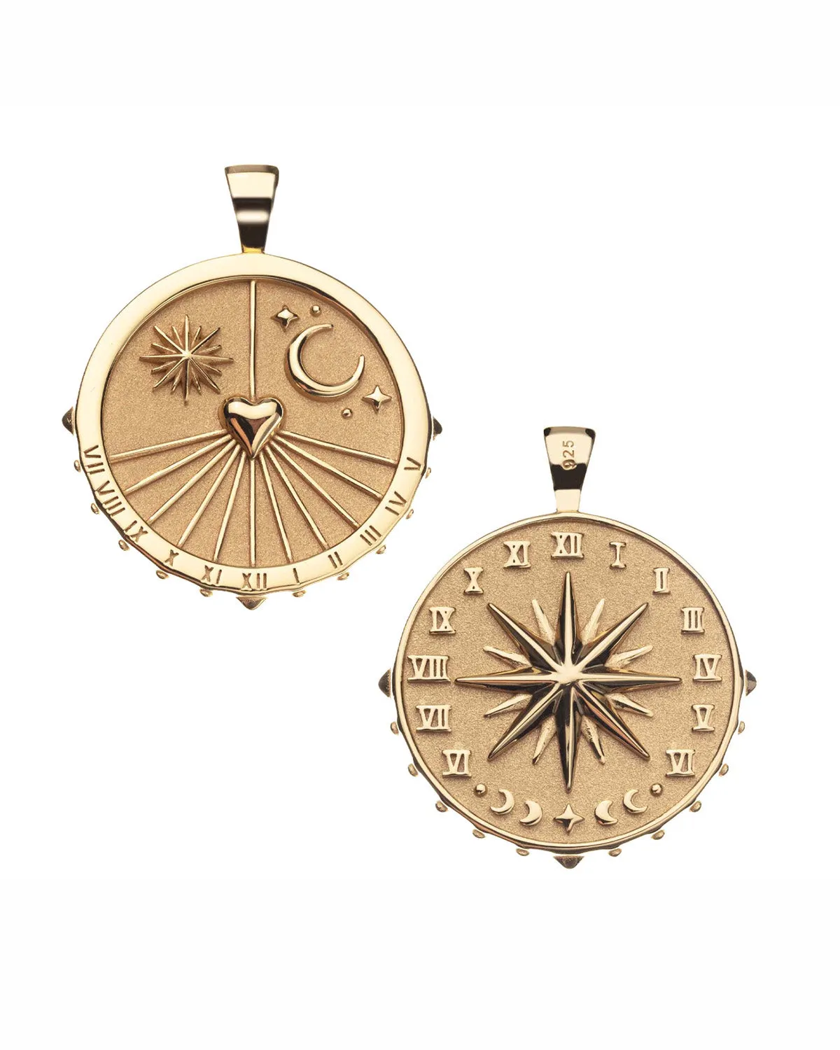 Jane Win Forever Sundial Pendant Coin Necklace sold by Cartolina