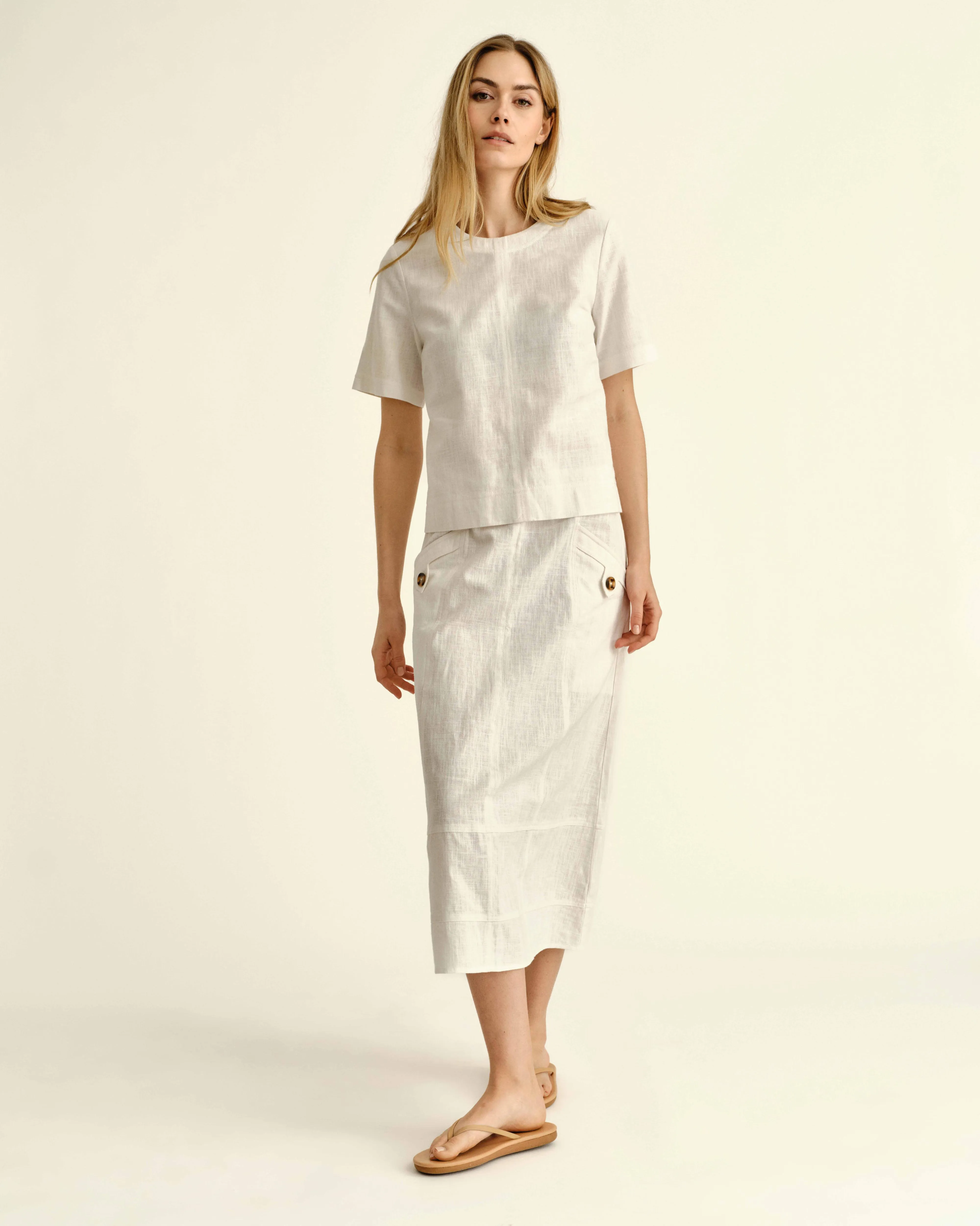SU26 Chloe Top-Bright White sold by Cartolina product image thumbnail 2