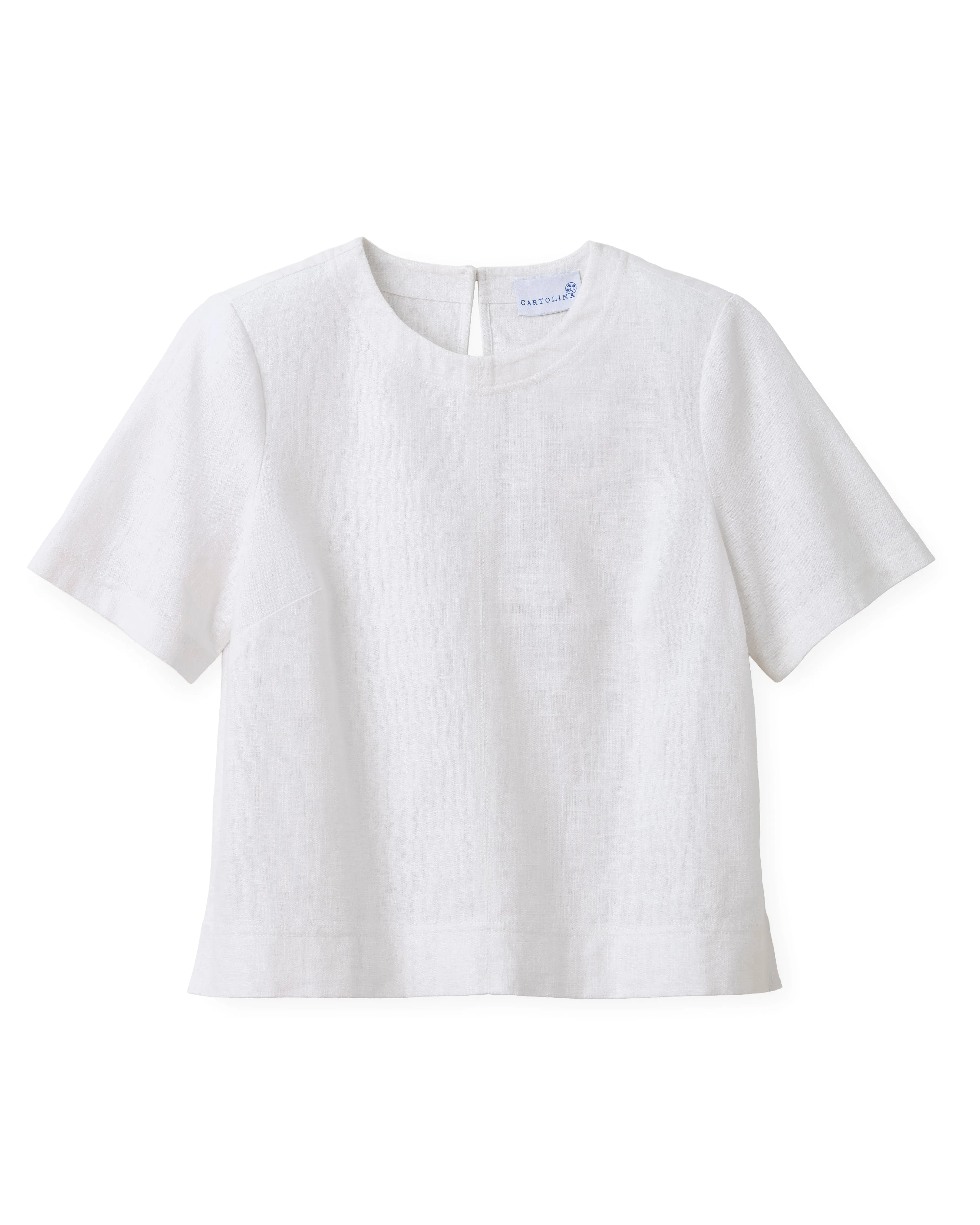 SU26 Chloe Top-Bright White sold by Cartolina