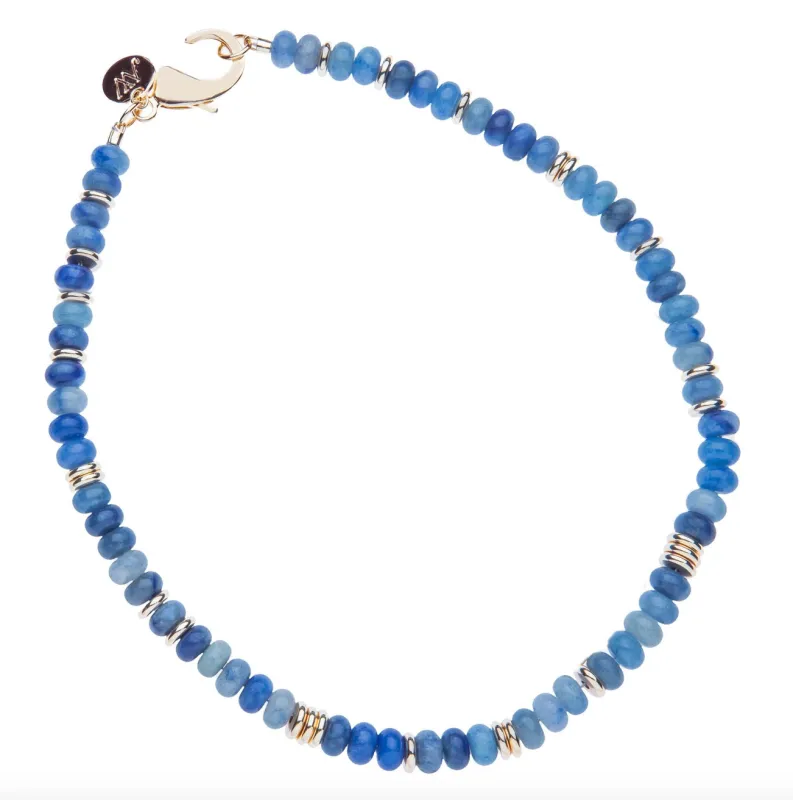 Jane Win Gumdrop Beaded Necklace in Kyanite made by Jane Win