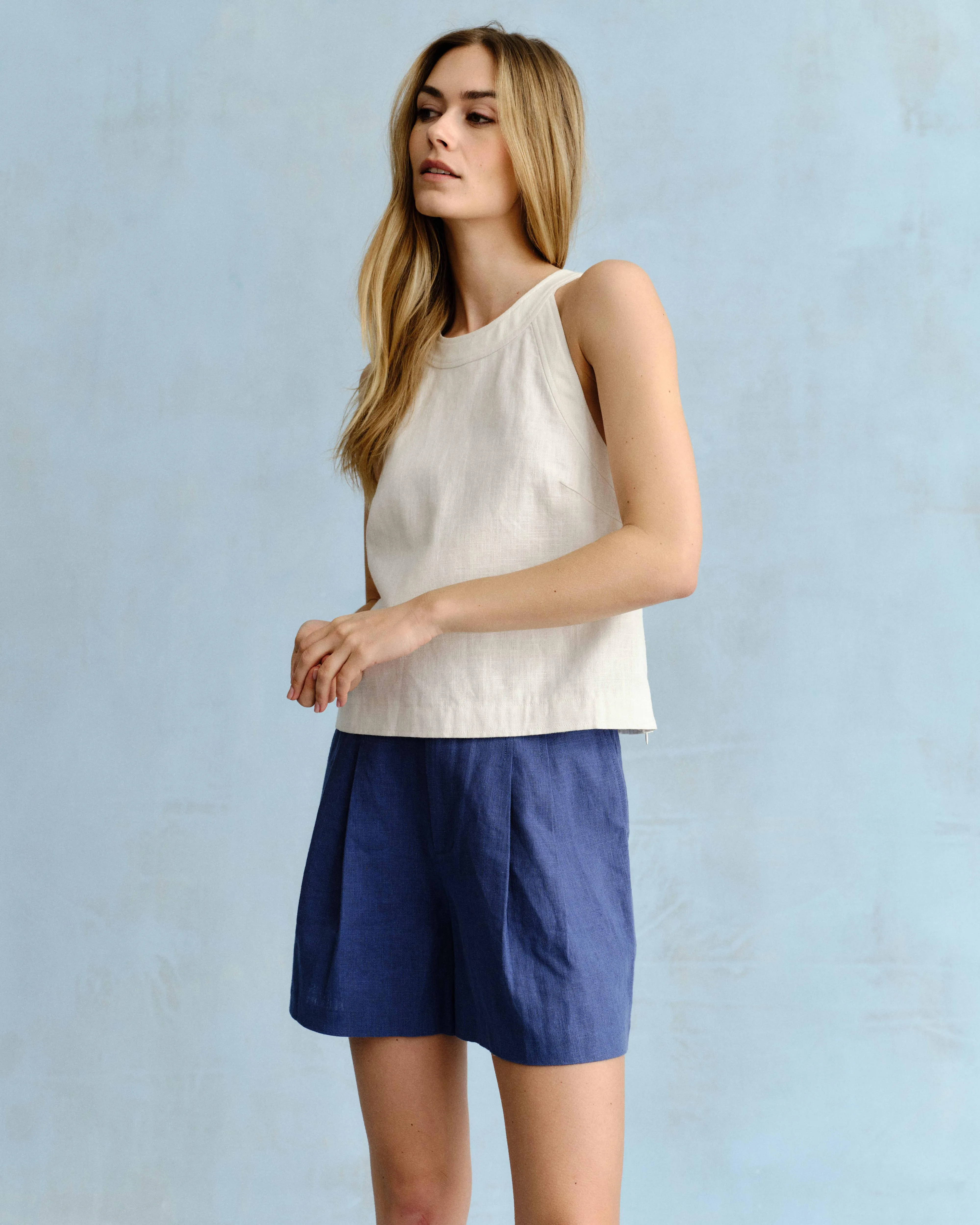 SU26 Frankie Shorts-Coastal Indigo sold by Cartolina product image thumbnail 2