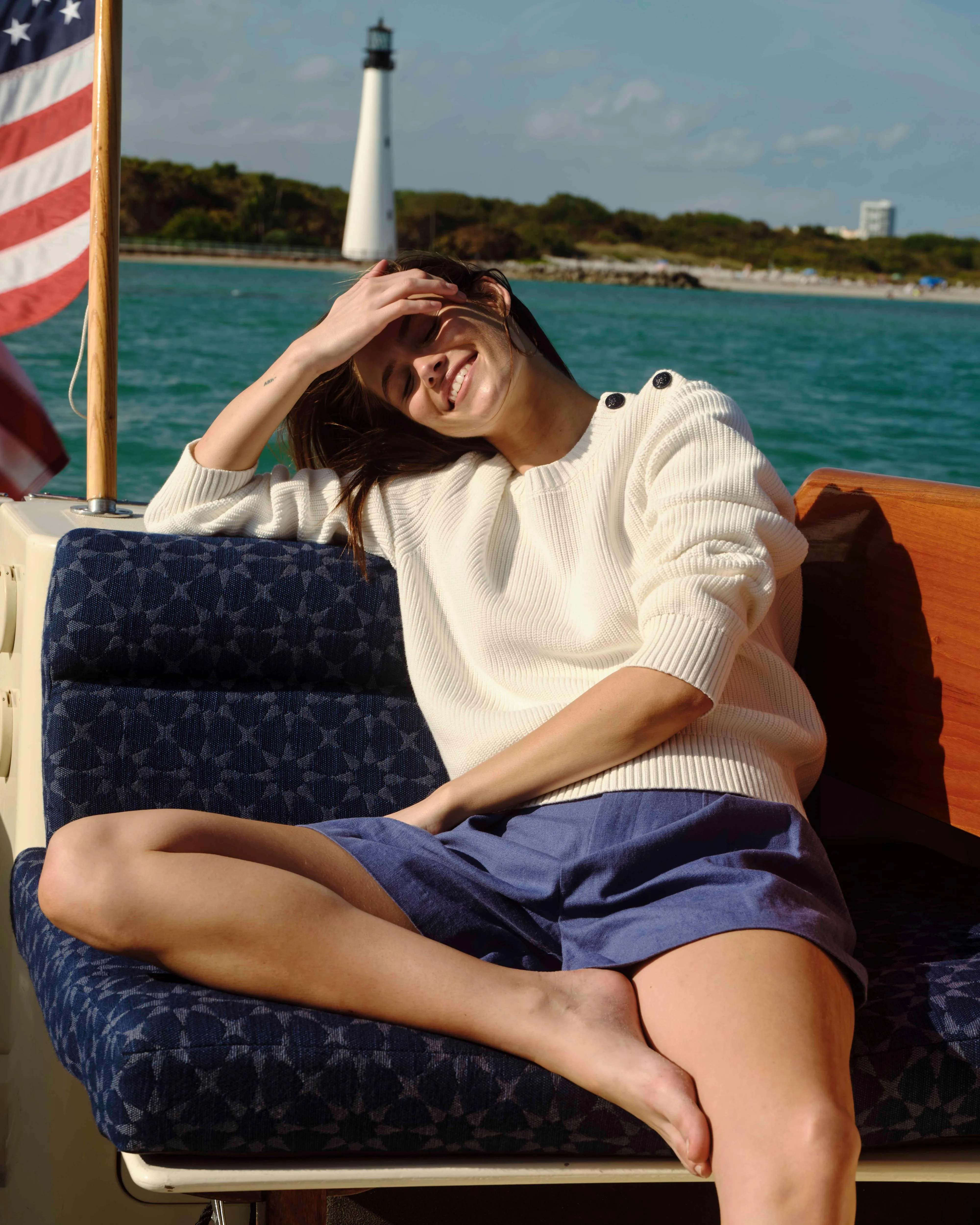 SU26 Frankie Shorts-Coastal Indigo sold by Cartolina product image thumbnail 5