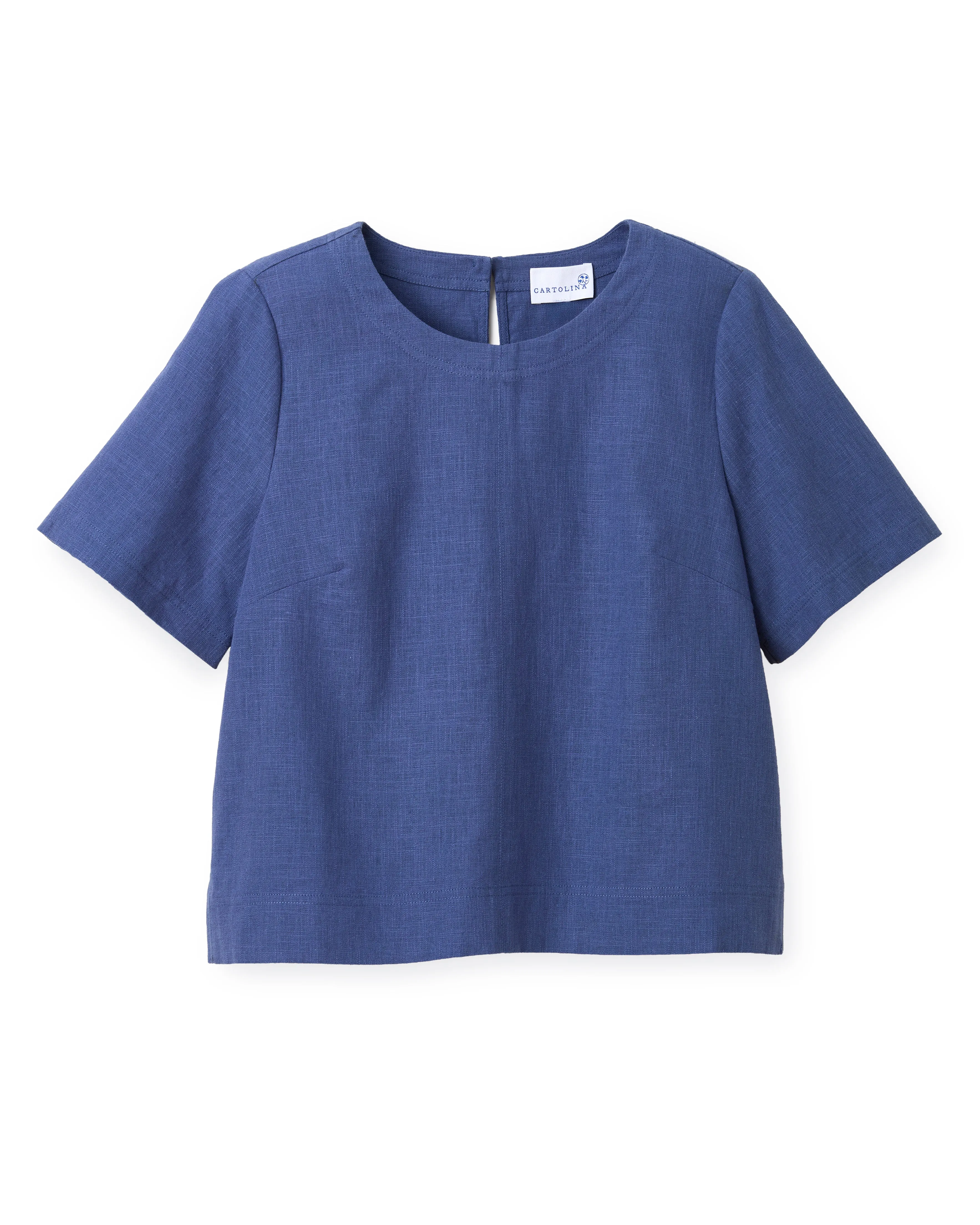 SU26 Chloe Top-Coastal Indigo sold by Cartolina
