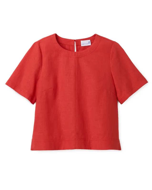 SU26 Chloe Top-Poppy made by Cartolina