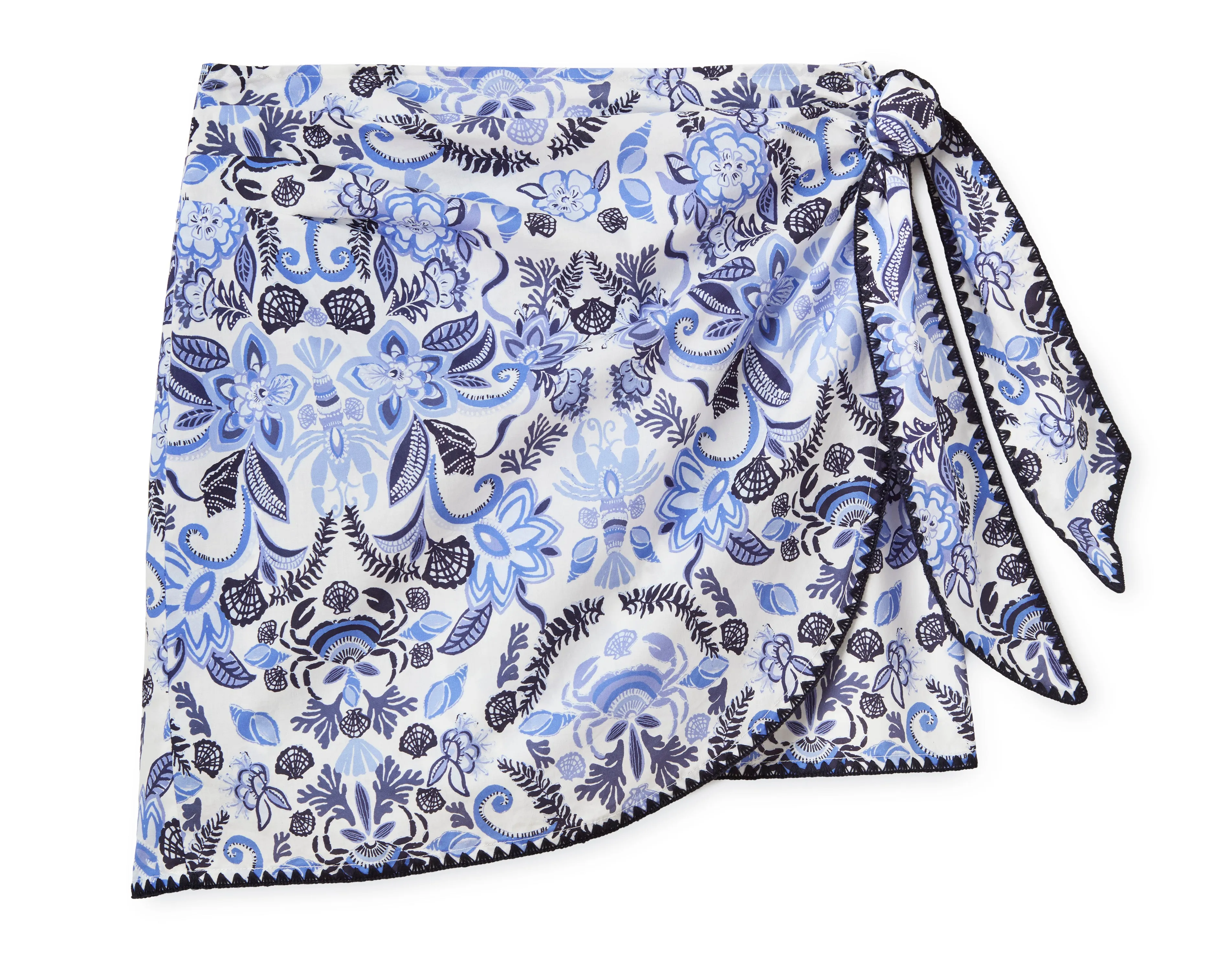 SU26 Maris Skort-Mariners Bloom Print-Blue Mist sold by Cartolina