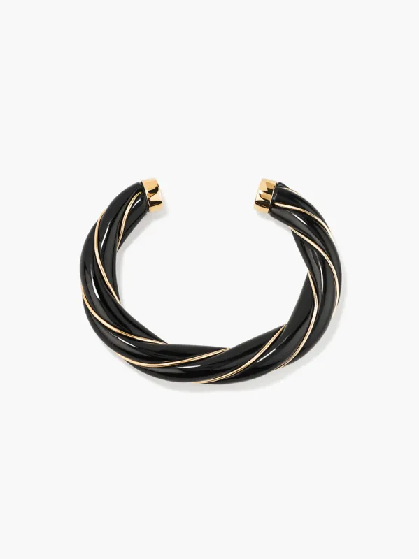 Aurelie Bidermann - Diana Black Bangle made by Cartolina