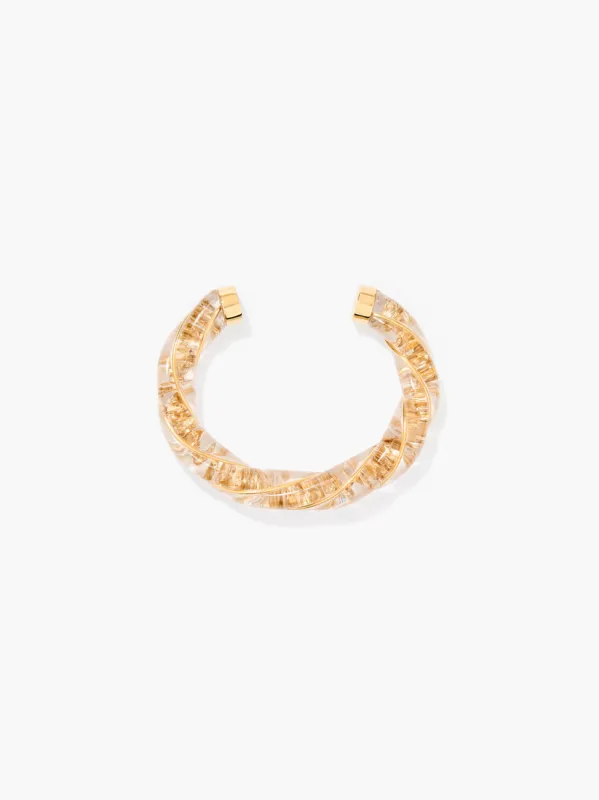Aurelie Bidermann - Diana Golden Leaves Bangle made by Cartolina