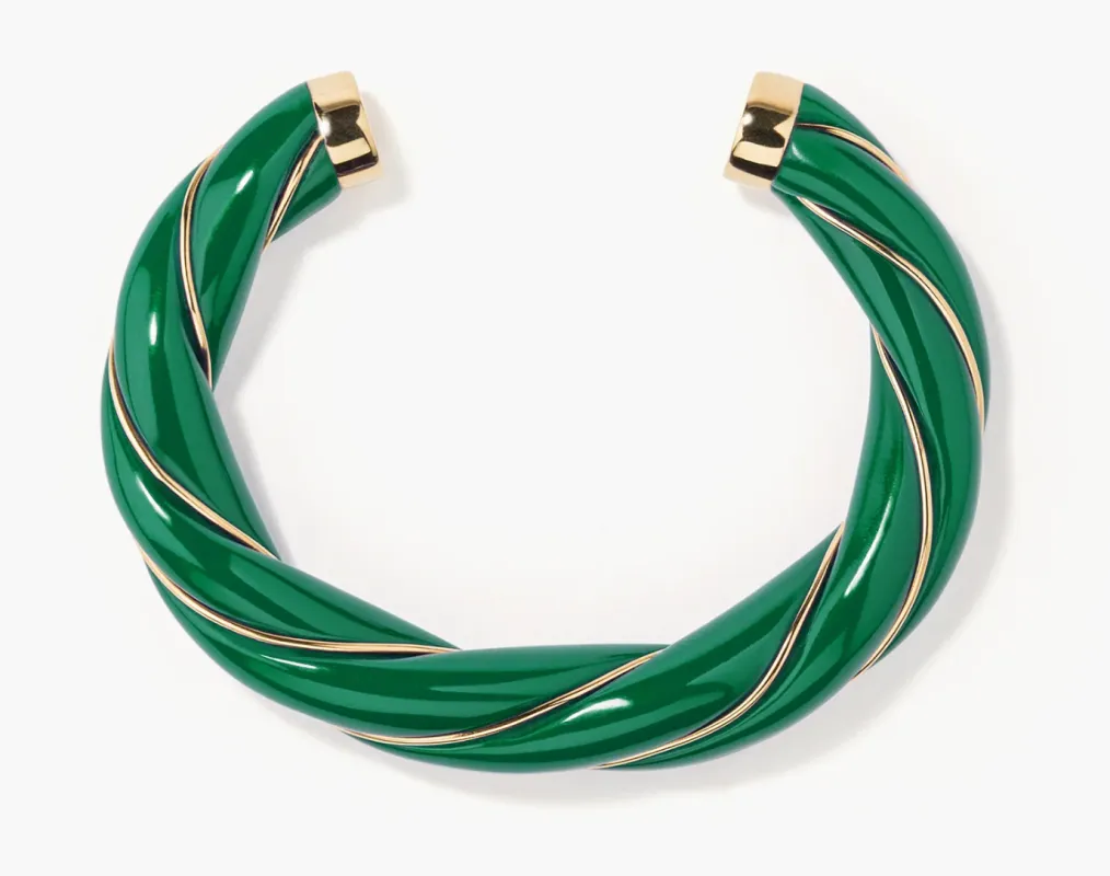 Aurelie Bidermann - Diana Emerald Bangle made by Cartolina