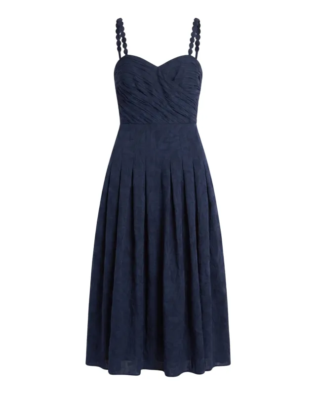PF26 Marabel Midi Dress-Midnight Blue made by Cartolina