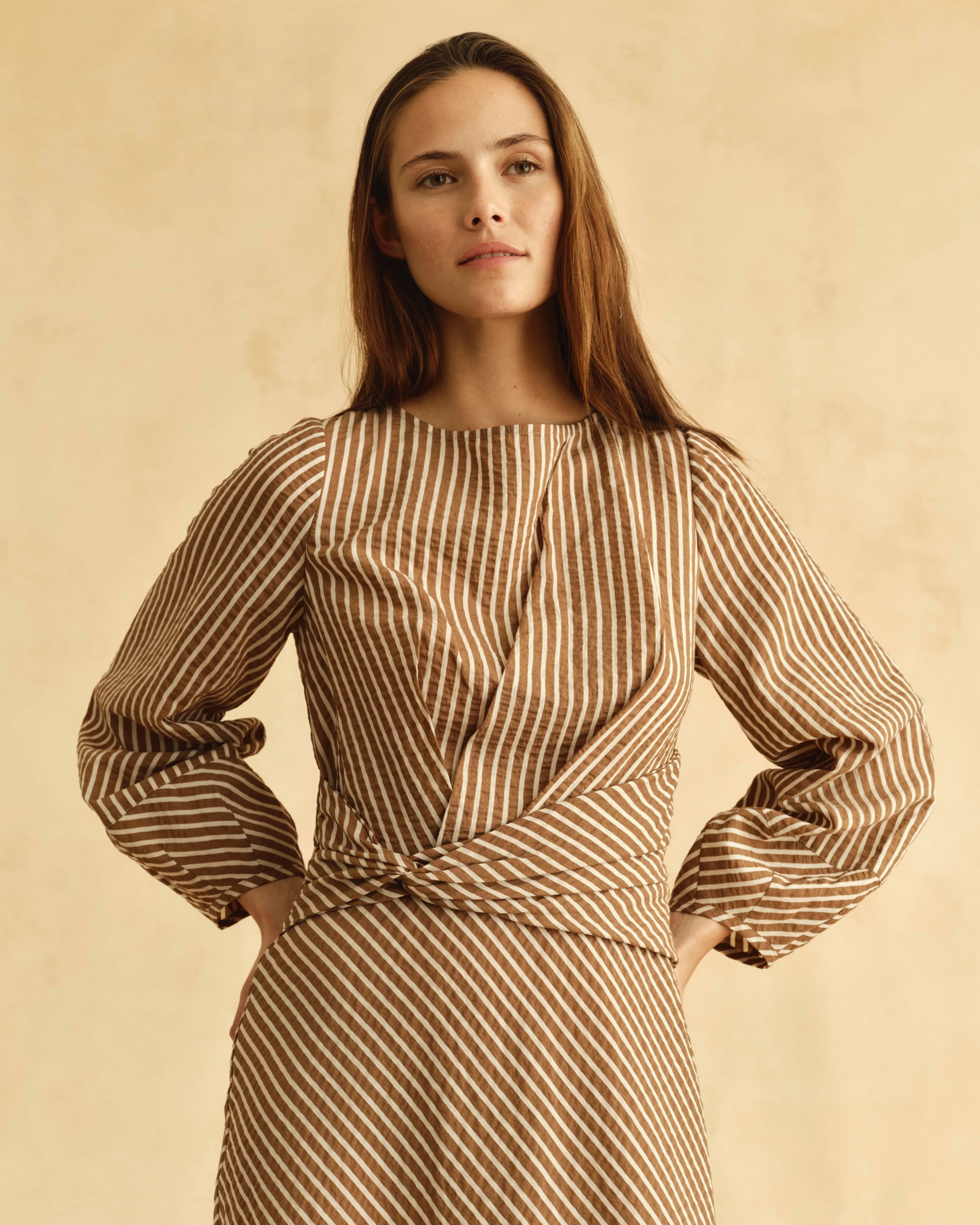 FA26 Sadie Dress-Winnetka Stripe sold by Cartolina product image thumbnail 4