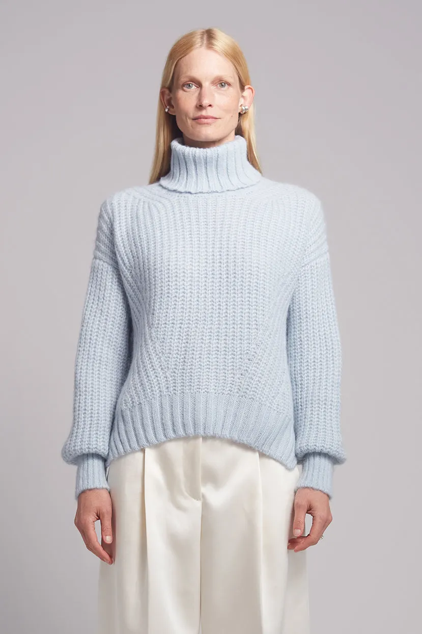 ALI SWEATER | POWDER BLUE sold by ELEVEN SIX
