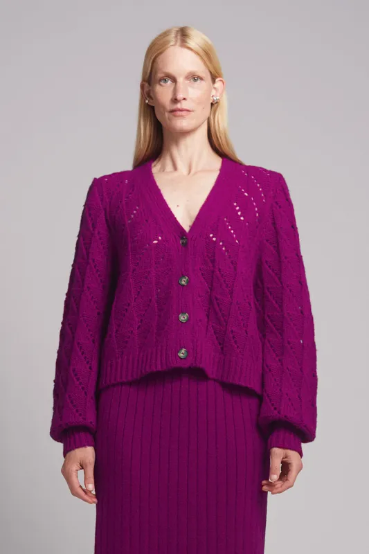 MAIYET CARDI | MAGENTA | Two Left! made by ELEVEN SIX