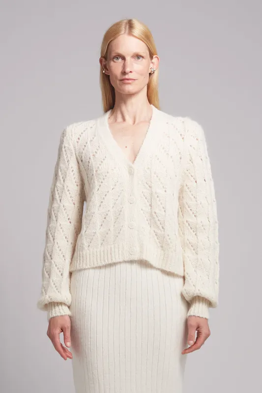 MAIYET CARDI | IVORY sold by ELEVEN SIX