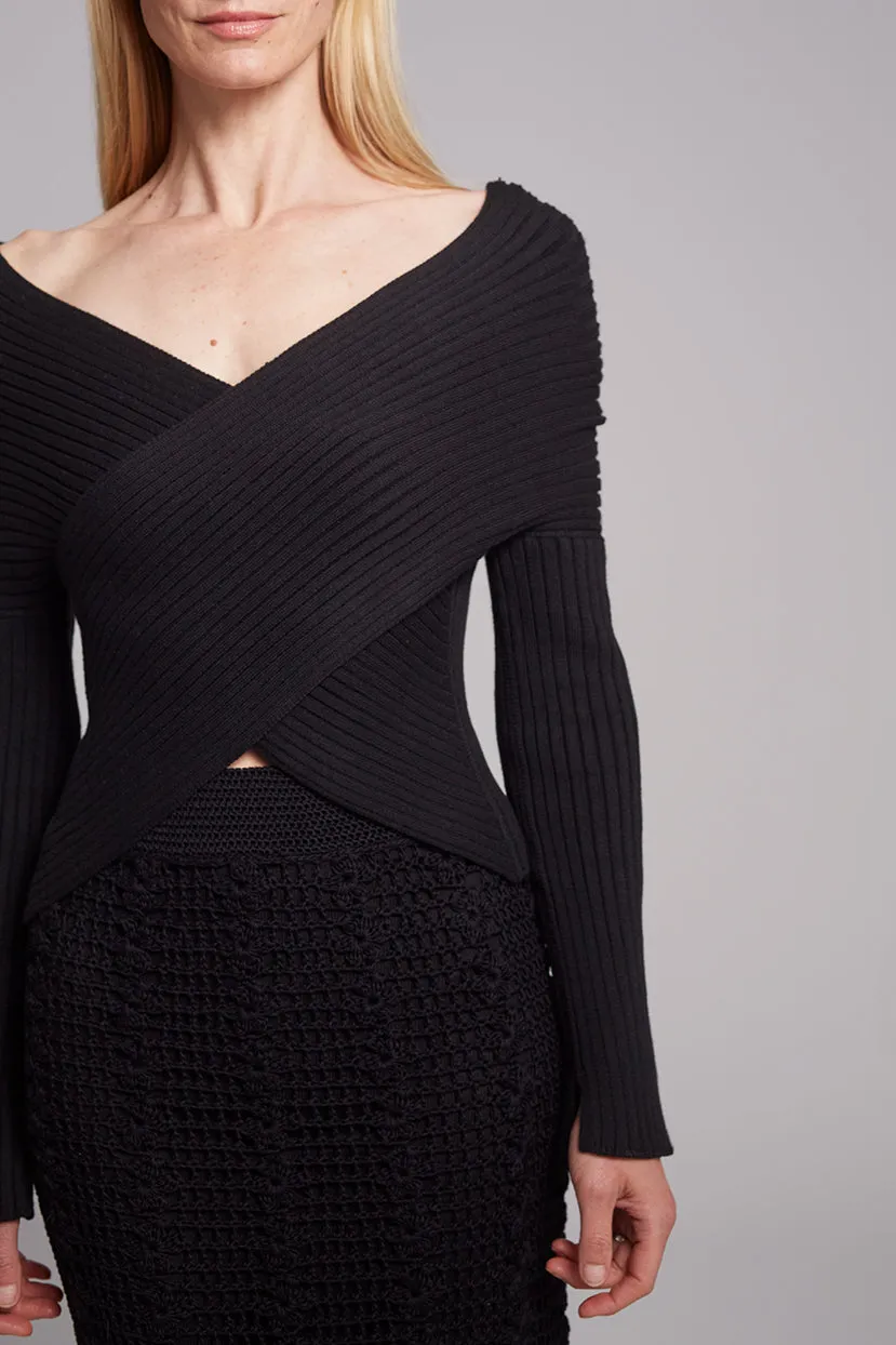 TIA SWEATER | BLACK sold by ELEVEN SIX product image thumbnail 3