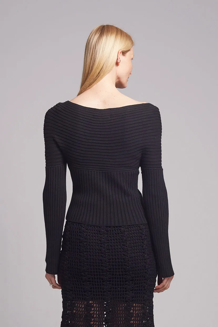 TIA SWEATER | BLACK sold by ELEVEN SIX product image thumbnail 2
