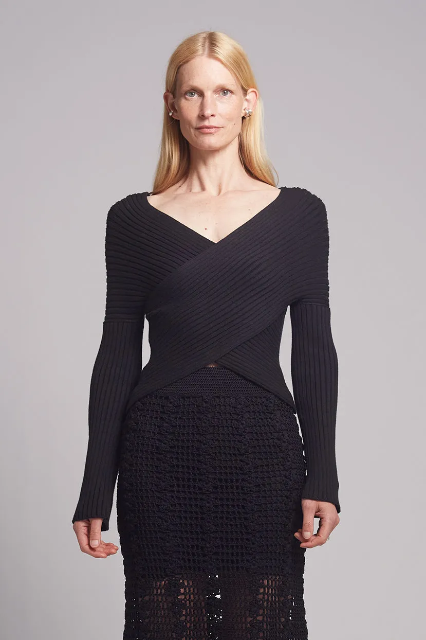 TIA SWEATER | BLACK sold by ELEVEN SIX