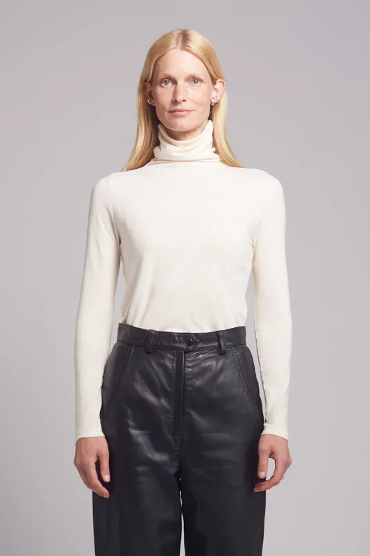 ANA T-NECK KNIT | IVORY sold by ELEVEN SIX