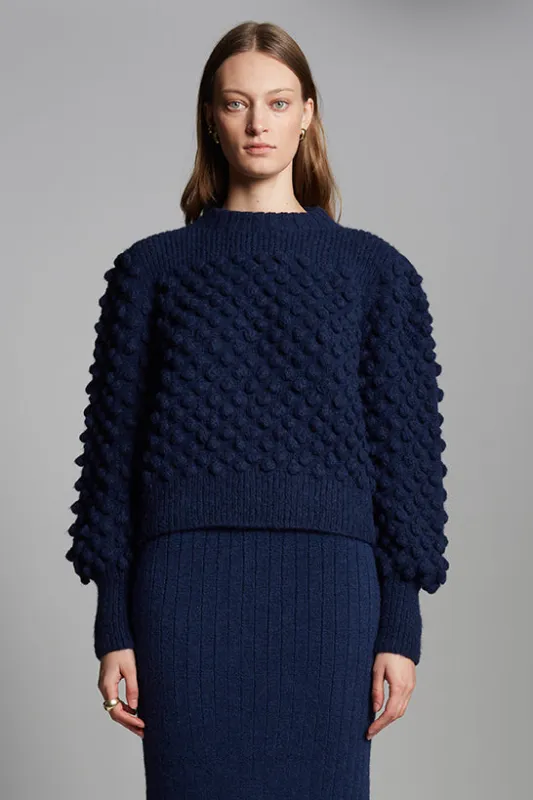 CAMILA SWEATER | NAVY sold by ELEVEN SIX
