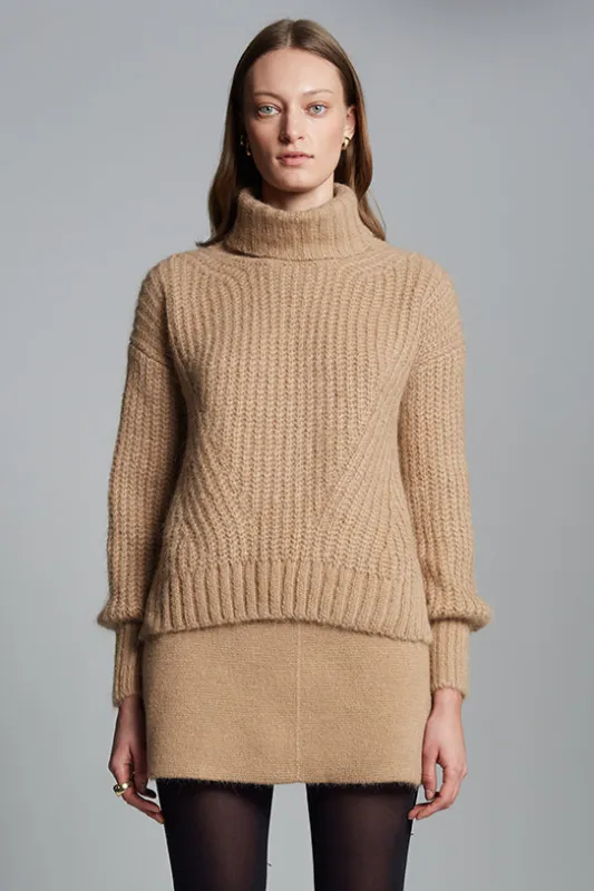ALI SWEATER | PALE CAMEL sold by ELEVEN SIX