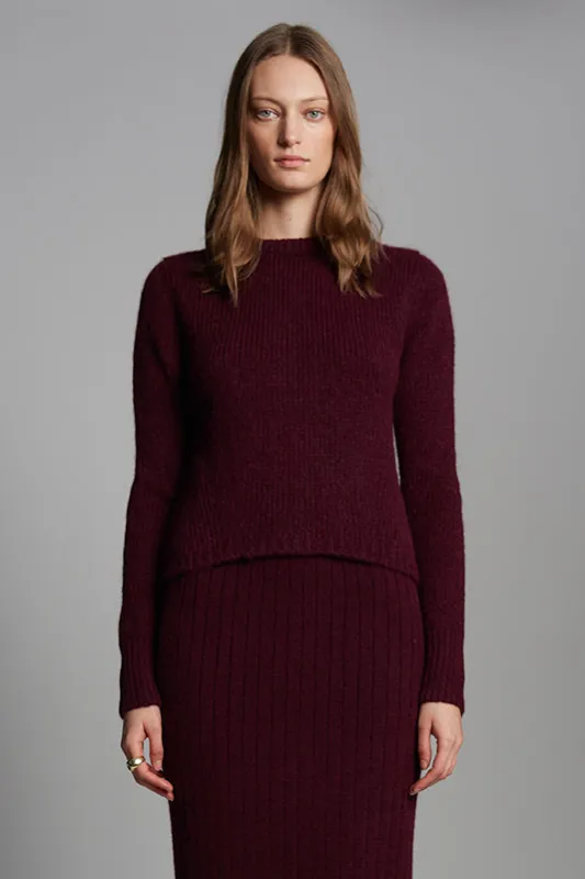 AVA SWEATER | MERLOT sold by ELEVEN SIX