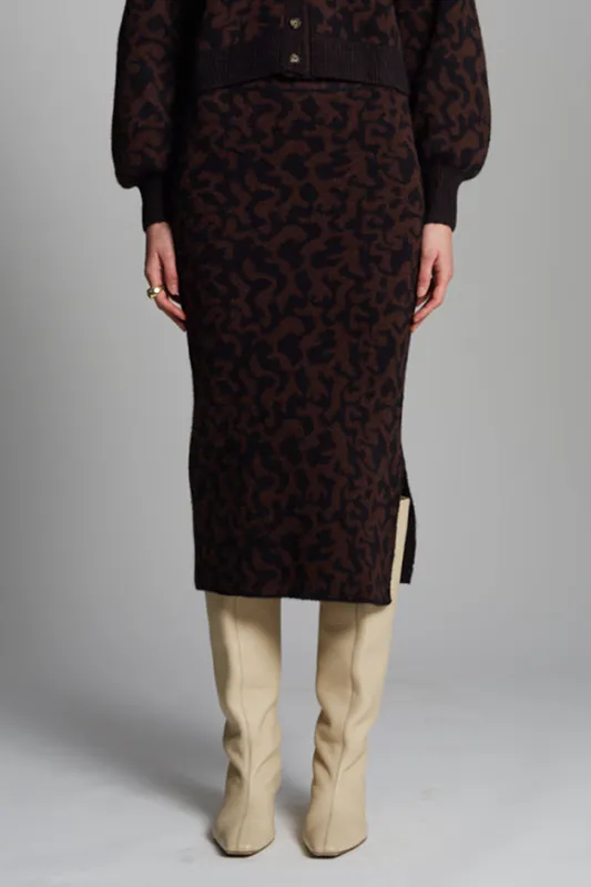 JUNO SKIRT | BLACK + ESPRESSO | ONE LEFT! sold by ELEVEN SIX