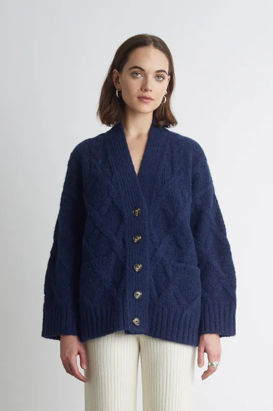 KAYLN CARDI | NAVY made by ELEVEN SIX