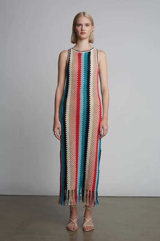 NATALIE CROCHET DRESS | MULTI COLOR sold by ELEVEN SIX