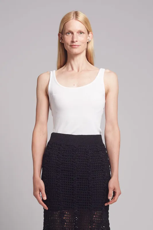 MIA RIB TANK | WHITE sold by ELEVEN SIX