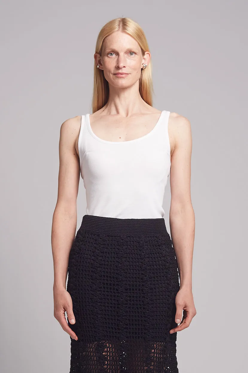MIA RIB TANK | WHITE sold by ELEVEN SIX