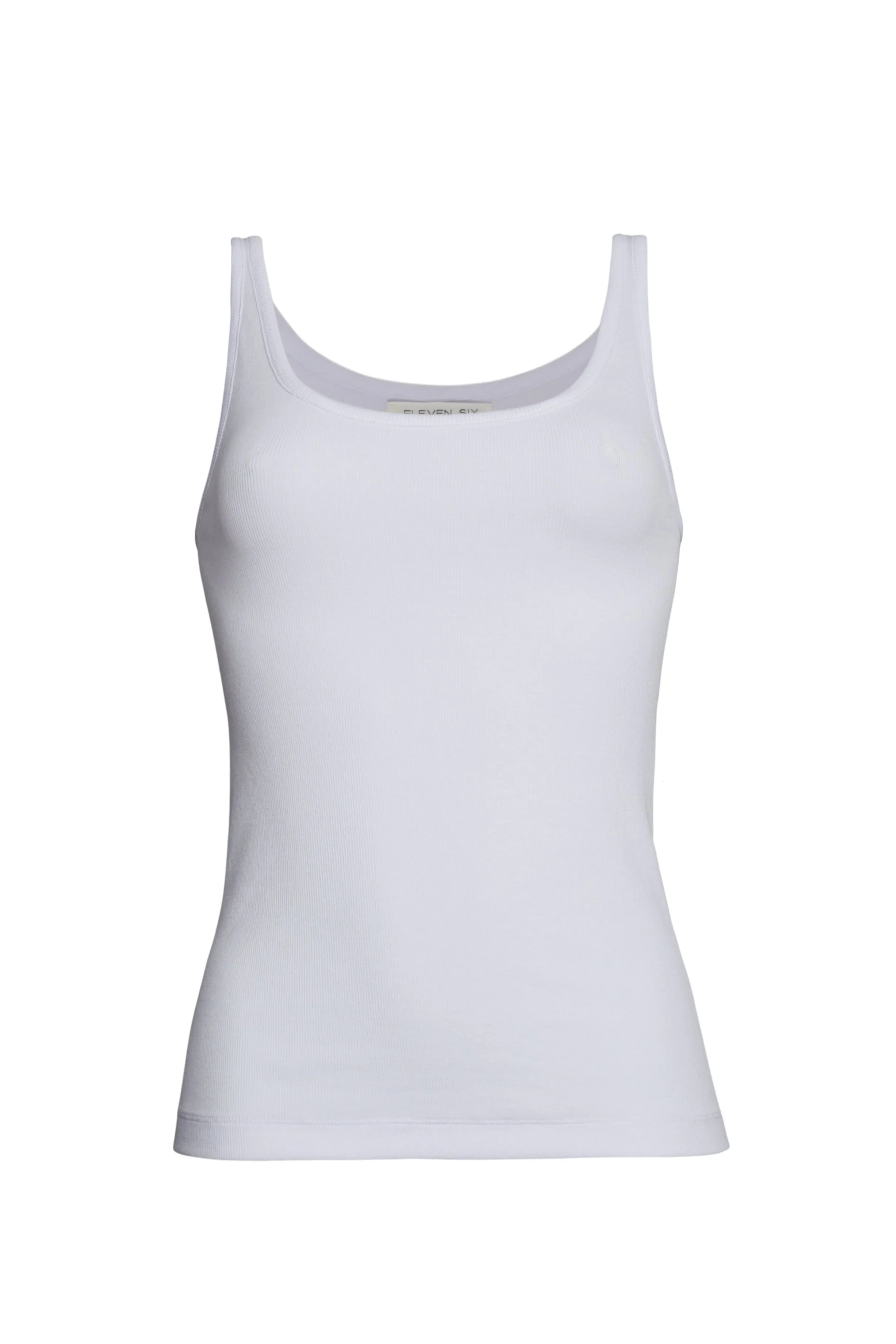 MIA RIB TANK | WHITE sold by ELEVEN SIX product image thumbnail 5