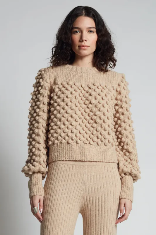 CAMILA SWEATER | PALE CAMEL sold by ELEVEN SIX