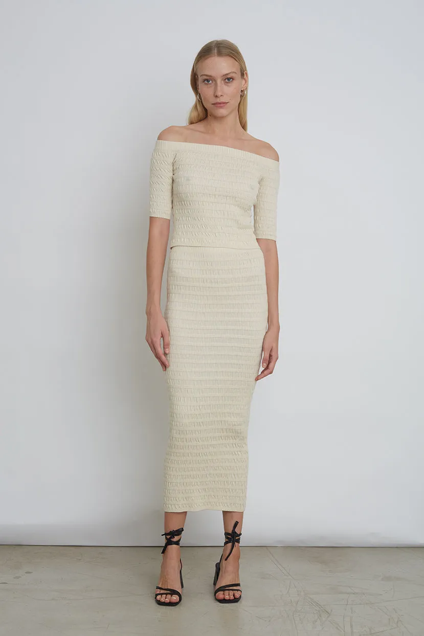 CARRIE TUBE SKIRT | IVORY sold by ELEVEN SIX product image thumbnail 4