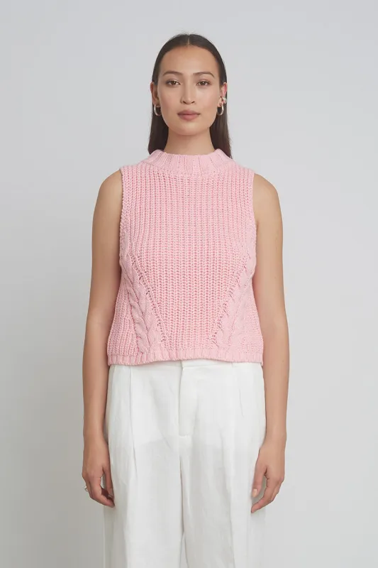 LILY TANK | PASTEL PINK sold by ELEVEN SIX