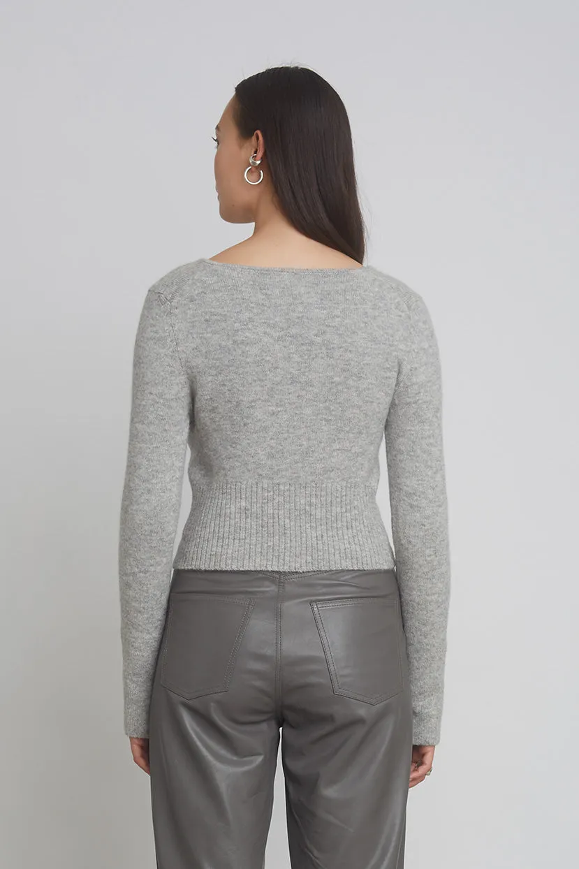 JENNI CARDI | PALE GREY MELANGE sold by ELEVEN SIX product image thumbnail 3