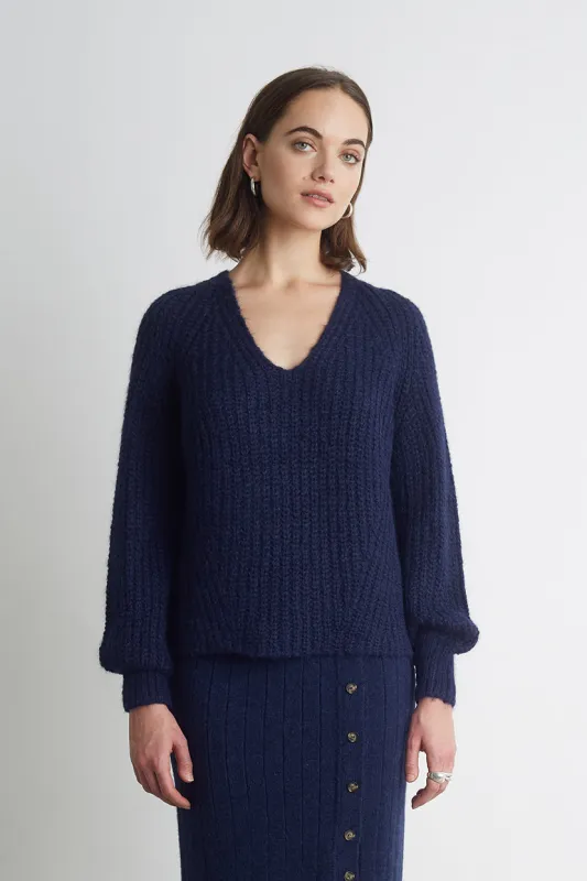 TESS SWEATER | NAVY sold by ELEVEN SIX