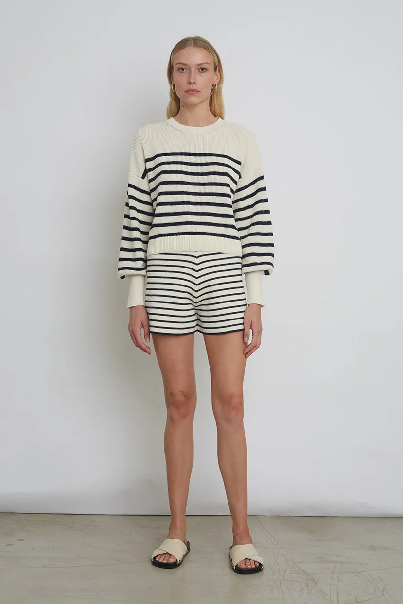 LAYLA STRIPE SWEATER | IVORY + NAVY sold by ELEVEN SIX product image thumbnail 3