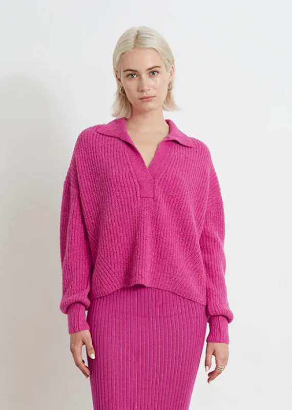 TATUM SWEATER | FUCHSIA | ARCHIVE | ONE LEFT! sold by ELEVEN SIX