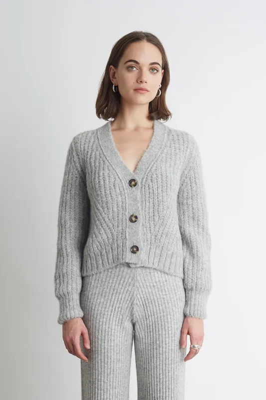 SARA CARDI | PALE GREY MELANGE made by ELEVEN SIX
