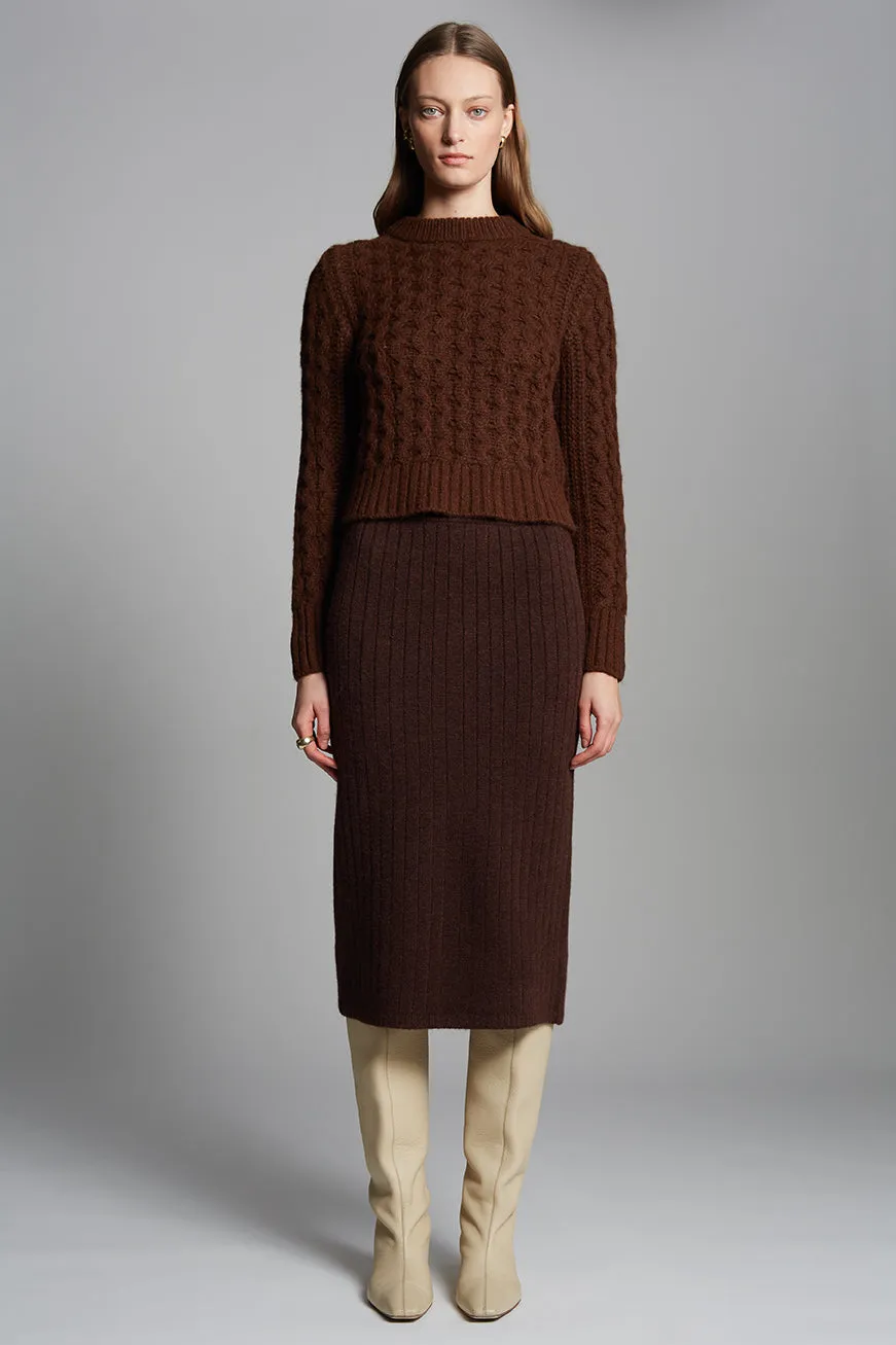 AMARA SWEATER | ESPRESSO sold by ELEVEN SIX product image thumbnail 3