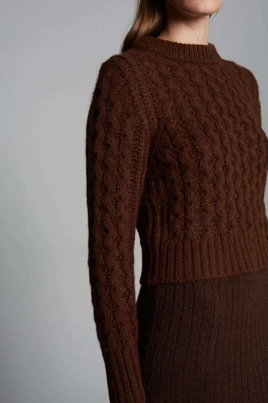 AMARA SWEATER | ESPRESSO sold by ELEVEN SIX product image thumbnail 5